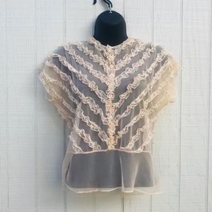Vintage 40’s Jami Originals sheer top